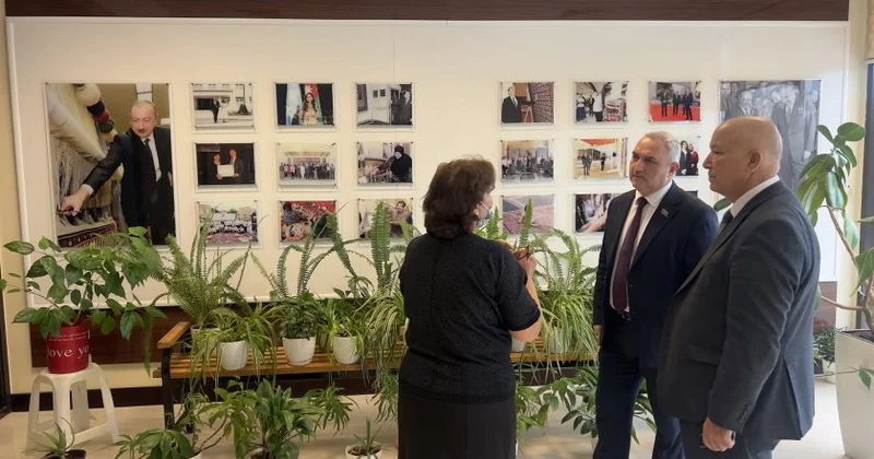 Deputat Azər Allahverənov Nardaran qəsəbəsində “Azərxalça” filialında səyyar qəbul keçirib