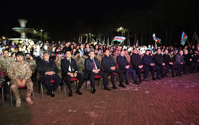 Neftçalada Zəfər Günü təntənəli şəkildə qeyd olundu Fotolar