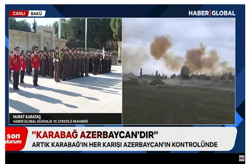 Haber Global: Qarabağ Azərbaycandır! 44 günlük mübarizə ilə 30 illik həsrət bitdi VİDEO