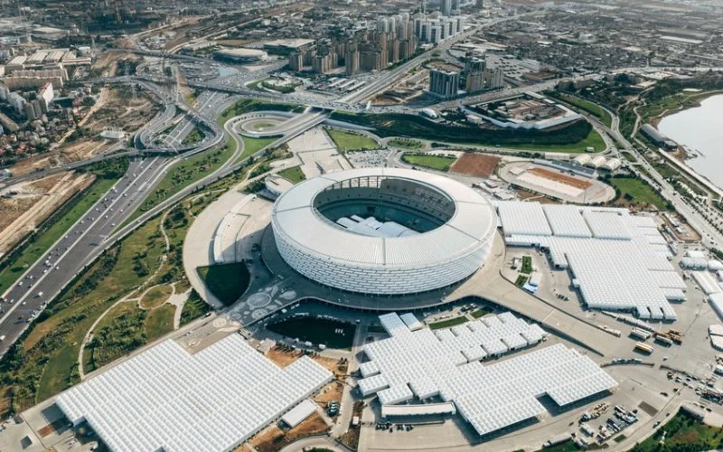 COP29un keçiriləcəyi Bakı Stadionunda inşaat işlərinin 99 faizi tamamlanıb