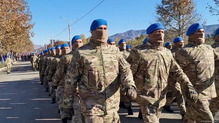 В Ханкенди проходит торжественный марш военнослужащих по случаю Дня Победы Новости Азербайджана