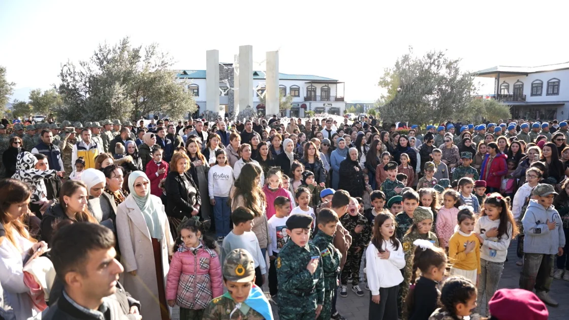 Ağalıda 8 noyabr Zəfər Günü qeyd olunub FOTO