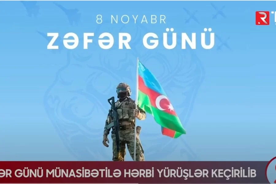 Bakıda Zəfər Günü münasibətilə hərbi yürüşlər keçirildi VİDEO