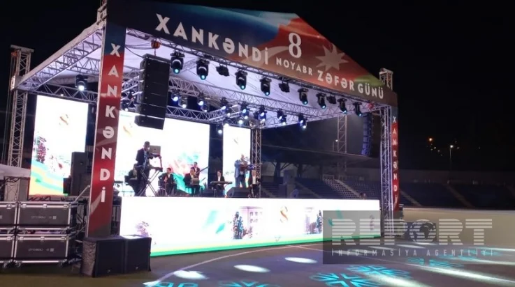 Zəfər Günü münasibətilə Xankəndidə bayram konserti və atəşfəşanlıq olub Azərbaycanda özəl xəbərlər, araşdırmalar, təhlillər və müsahibələrin tək ünvanı