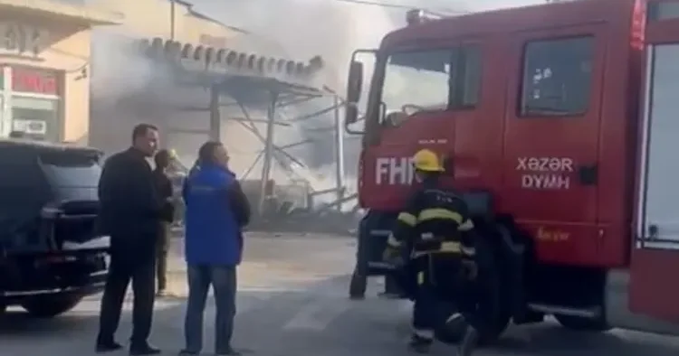 Maştağada yanğın oldu Foto