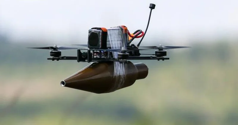 Российский дрон снес три этажа в Днепре