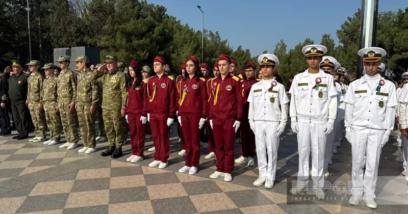 В Сумгайыте почтили память шехидов минутой молчания ФОТО