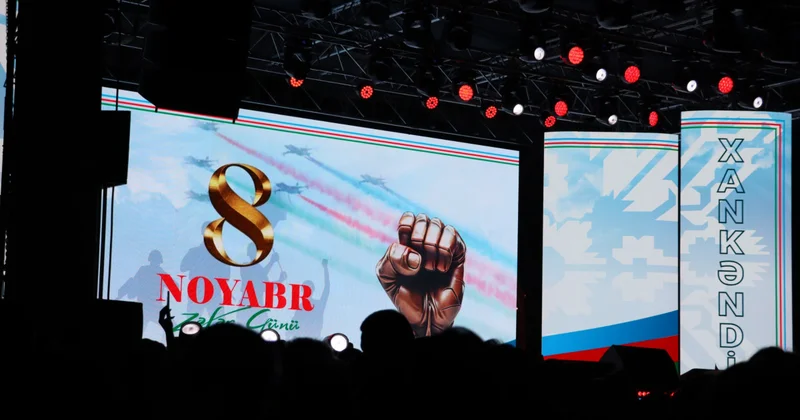 Салют в честь Дня Победы прошел в Ханкенди ФОТО