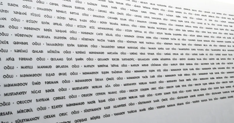 Zəfər Muzeyinin divarlarına şəhidlərimizin adları həkk olunub