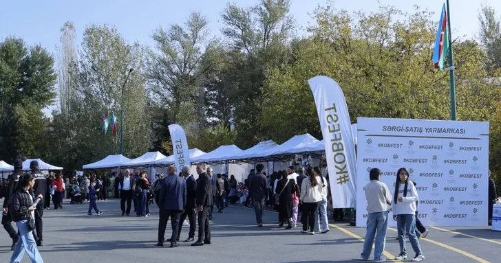 В Гёйчае проходит выставка ярмарка KOB FEST, посвящённая Дню Победы