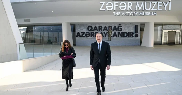 Мехрибан Алиева опубликовала пост, посвящённый церемонии открытия Музея Победы