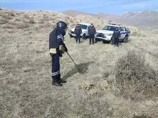 Şahbuz rayonunun Badamlı qəsəbəsi ərazisində hərbi sursat aşkar edilib