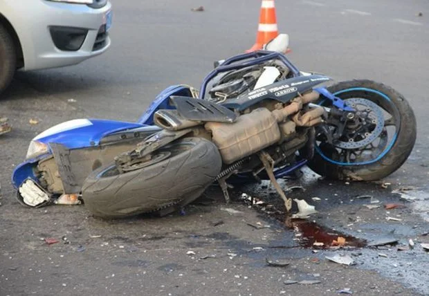 Bakıda motosiklet sürücüsü qəza törədib