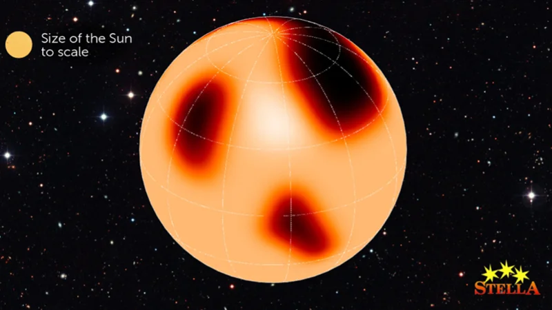 Astronomlar nəhəng ulduzun səthində ləkələr aşkar etdi