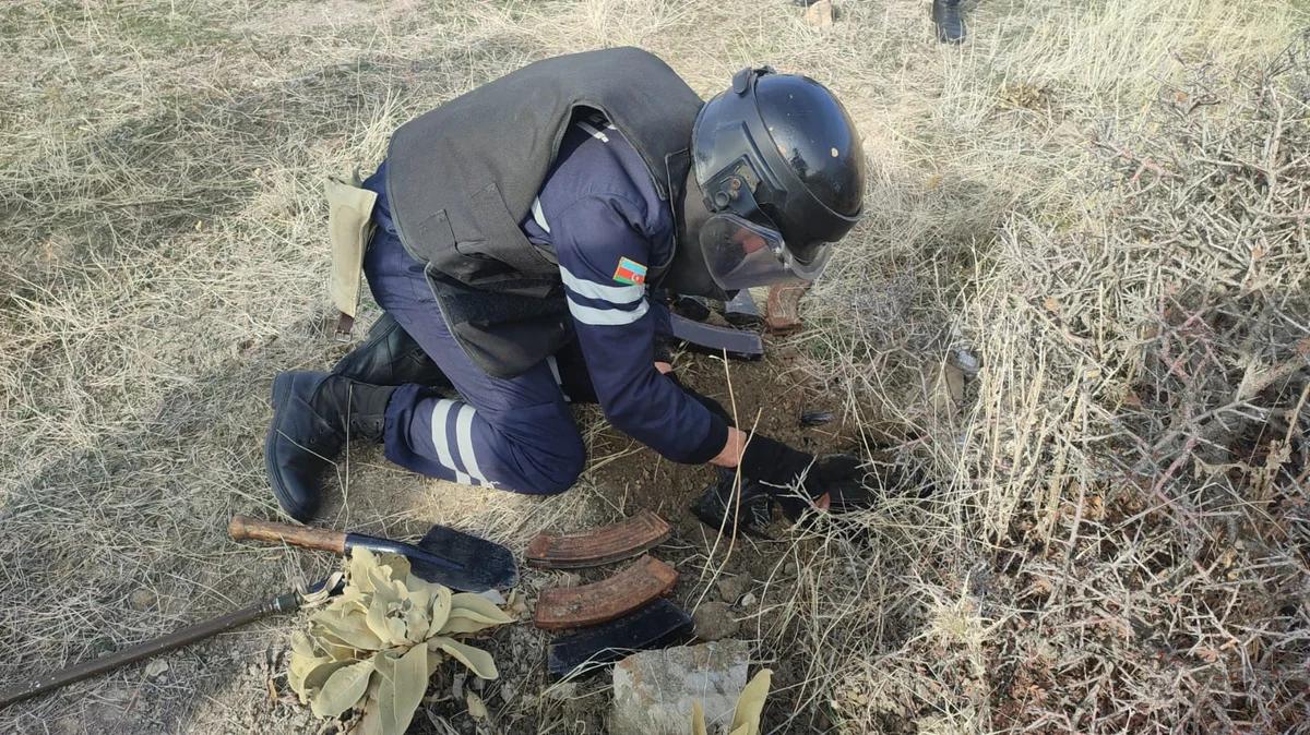 Şahbuz rayonunda hərbi sursat aşkar edilib FOTO