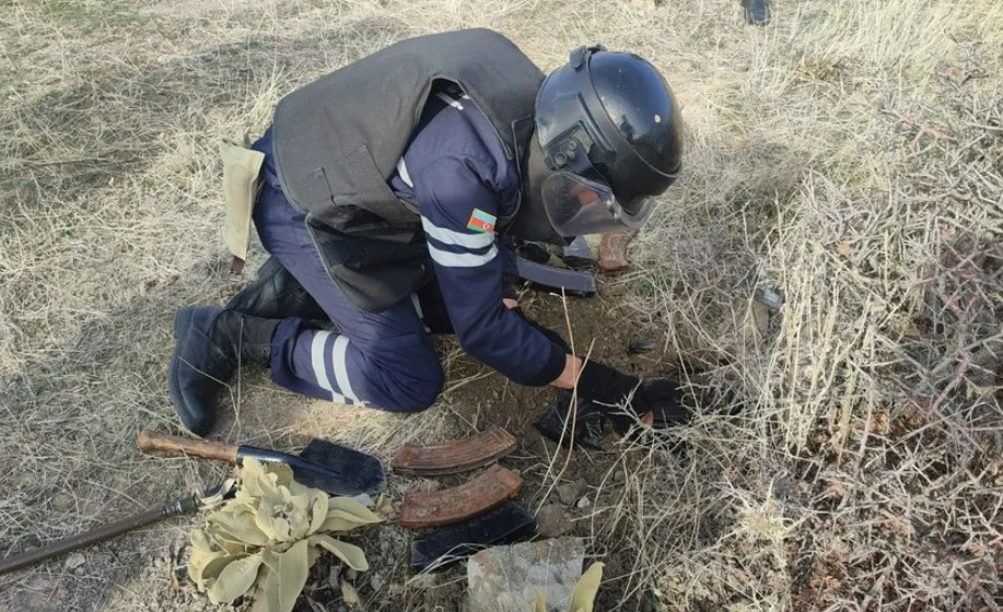 Полицейские обнаружили боеприпасы в Шахбузском районе