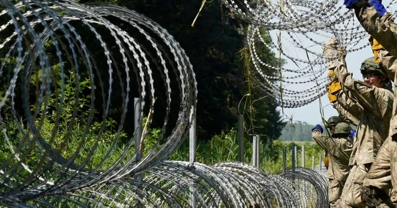 Latviya sərhədini qeyri qanuni keçmək istəyən miqrantlar saxlanılıb