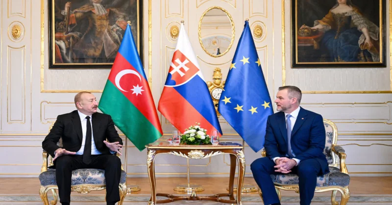 Azərbaycan və Slovakiya prezidentlərinin təkbətək görüşü olub