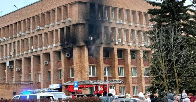 Moskvada güclü YANĞIN VİDEO