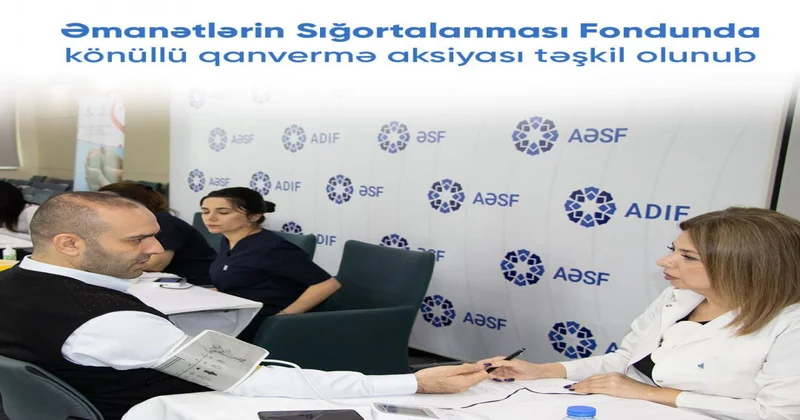 Əmanətlərin Sığortalanması Fondunda qanvermə aksiyası təşkil olunub