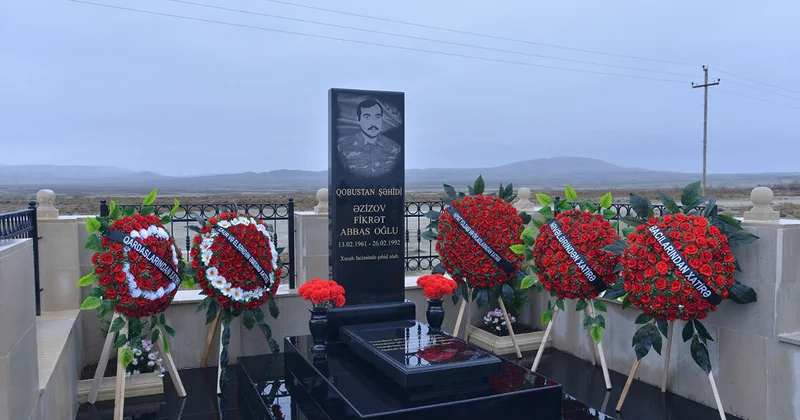 33 il sonra dəfn edilən şəhidin 40 mərasimi oldu Fotolar