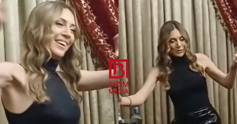 Türk aktrisa Bakıda Azərbaycan rəqsi oynadı VİDEO