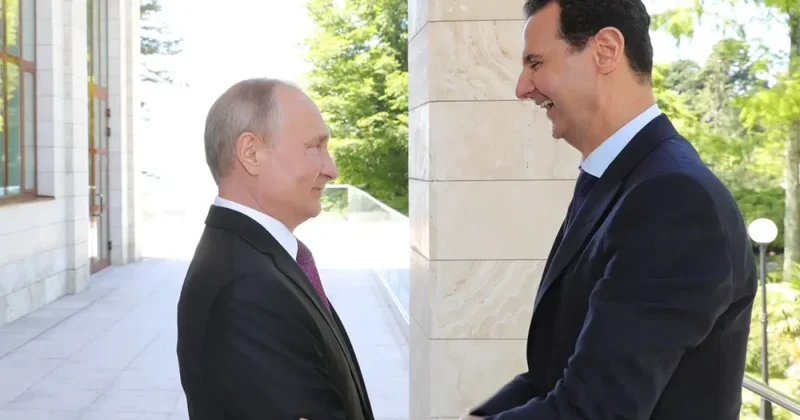 Bəşər Əsəd müşaviri ilə Putini belə məsxərəyə qoydu VİDEO