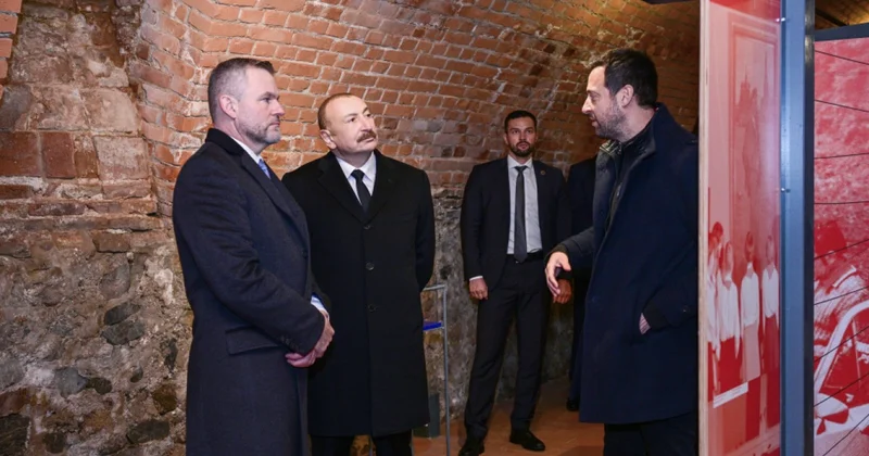 İlham Əliyev slovakiyalı həmkarı ilə Devin qəsrində FOTOLAR