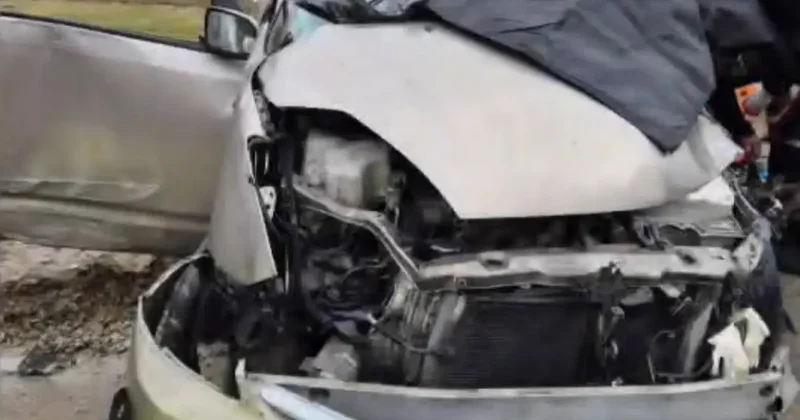 Qobuda ağır qəza, 2 nəfər öldü Anbaan görüntülər