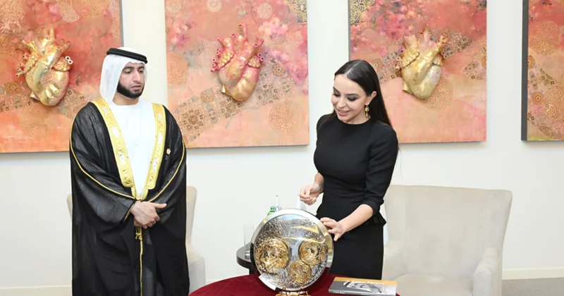 Leyla Əliyeva Həmdan Bin Rəşid Əl Maktum Fondunun ali sədri ilə görüşdü Foto