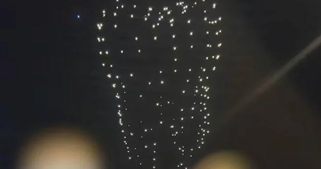 Зимнее шоу с дронами с треском провалилось в Великобритании ВИДЕО