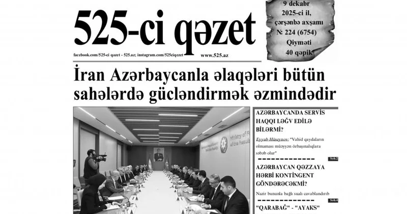 “”in 9 dekabr sayında nələr var? ANONS