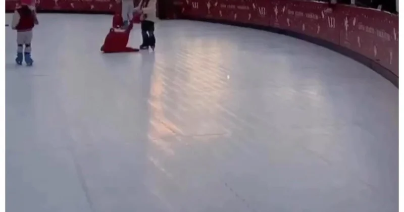 Bulvardakı bu meydança plastmasdan imiş... VİDEO