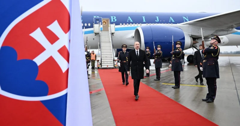 Алиев прибыл в Словакию фото