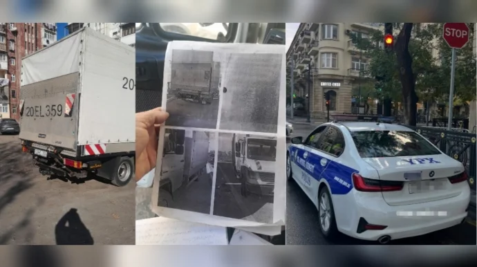 Yol polisi bu qapıya görə sürücüyə 150 manat cərimə yazdı Qanun kimin tərəfindədir? FOTO