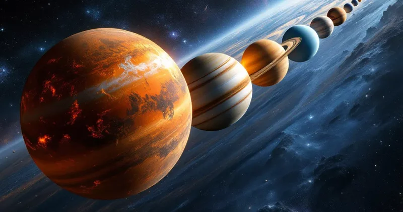 Все ближайшие к Земле планеты выстроятся в ряд вокруг Солнца 22 января