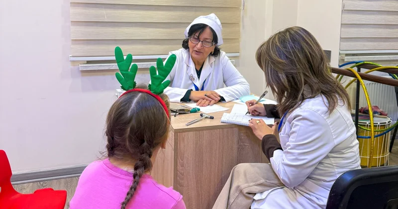 Sığınacaqdakı uşaqlar tibbi müayinə olundu