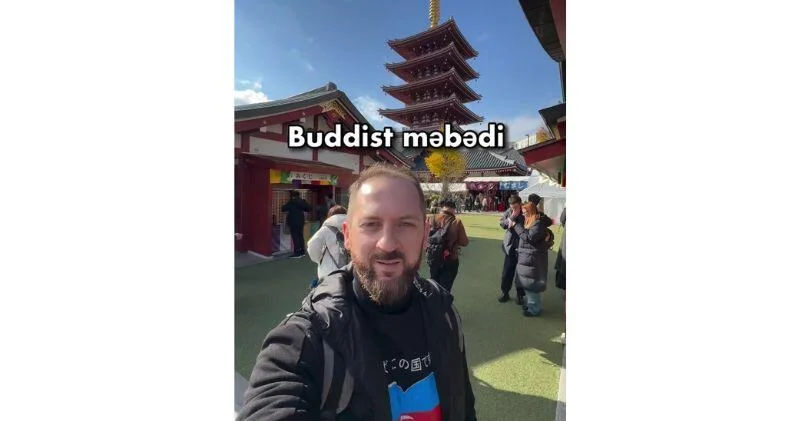Пири Мустафа показал старейший буддийский храм Токио ВИДЕО