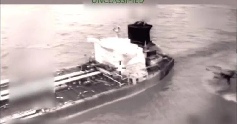 Опубликовано видео захвата танкера в Карибском регионе силами США