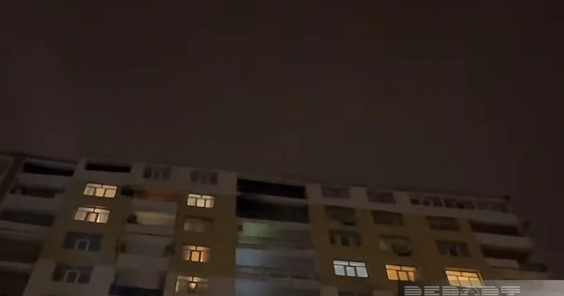 Bakıda yaşayış binasında yanğın KONKRET