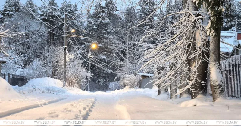 В Беларуси ожидается снегопад и до 14° мороза