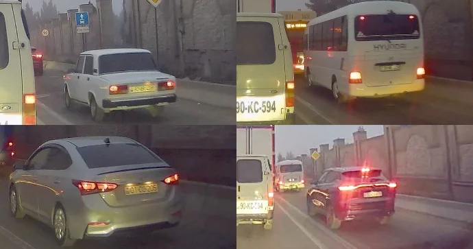 Tıxacdan “çıxış yolu”nu tapan sürücülər avtobus zolağında şütüdülər VİDEO