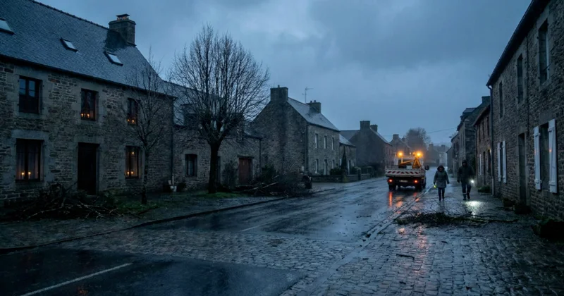 Fransada evlər işıqsız qalıb