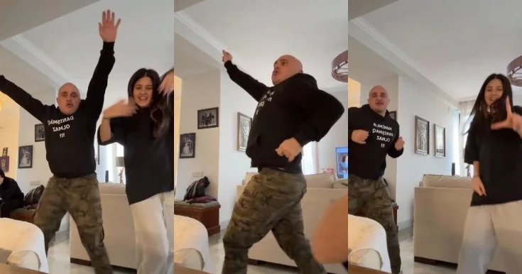 Miri Yusif qızı ilə trendə qoşuldu Video