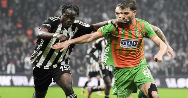 Beşiktaş Alanyaspor matçında 4 qol GENİŞ İCMAL