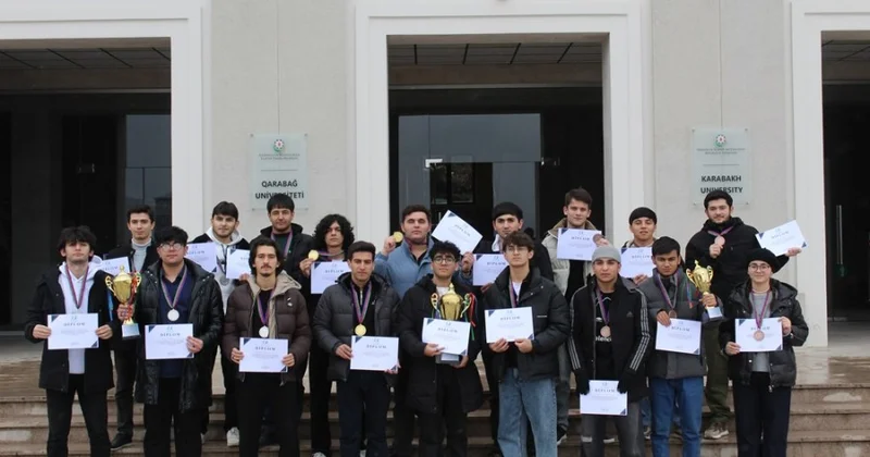 Qarabağ Universitetində “Konstitusiya Kuboku”nun qalibləri müəyyənləşib