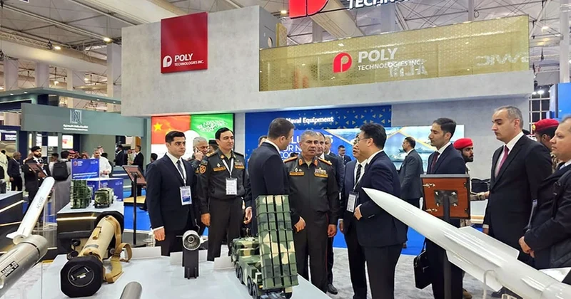 Azərbaycanın hərbi məhsulları Ər Riyadda beynəlxalq sərgidə nümayiş olunur FOTOLAR