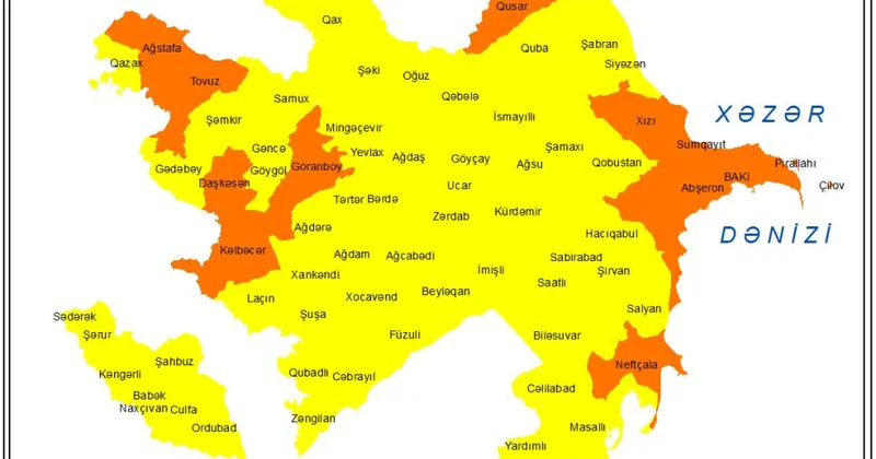 Küləkli hava şəraiti ilə bağlı sarı və narıncı xəbərdarlıq verilib