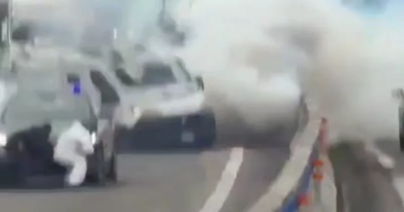 Впечатляющий вооружённый грабёж в Италии ВИДЕО