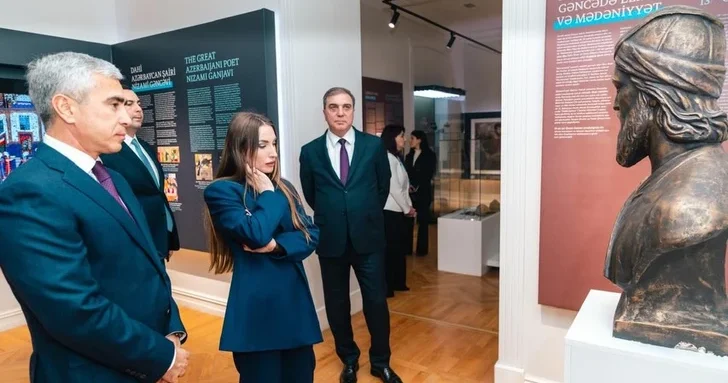 Алёна Алиева поделилась публикацией о посещении Гянджинского историко краеведческого музея